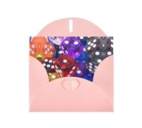 Pearl Paper Games Dice Set Printed Greeting Card With Envelope,Blank Inside For Birthday,Christmas, All Occasions,6x4 Inch