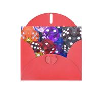 Pearl Paper Games Dice Set Printed Greeting Card With Envelope,Blank Inside For Birthday,Christmas, All Occasions,6x4 Inch