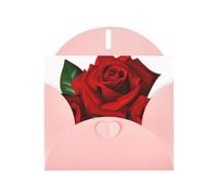 Pearl Paper Gothic Rose Printed Greeting Card With Envelope,Blank Inside For Birthday,Christmas, All Occasions,6x4 Inch
