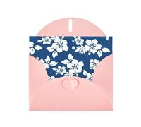 Pearl Paper Hawaii Flower Printed Greeting Card With Envelope,Blank Inside For Birthday,Christmas, All Occasions,6x4 Inch