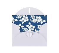 Pearl Paper Hawaii Flower Printed Greeting Card With Envelope,Blank Inside For Birthday,Christmas, All Occasions,6x4 Inch