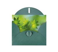 Pearl Paper Hd Green Nature Printed Greeting Card With Envelope,Blank Inside For Birthday,Christmas, All Occasions,6x4 Inch