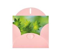 Pearl Paper Hd Green Nature Printed Greeting Card With Envelope,Blank Inside For Birthday,Christmas, All Occasions,6x4 Inch