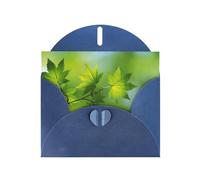 Pearl Paper Hd Green Nature Printed Greeting Card With Envelope,Blank Inside For Birthday,Christmas, All Occasions,6x4 Inch