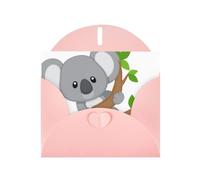 Pearl Paper Hugging Tree Koala Printed Greeting Card With Envelope,Blank Inside For Birthday,Christmas, All Occasions,6x4 Inch