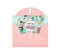 Pearl Paper I Love The 90s Illustration Printed Greeting Card With Envelope,Blank Inside For Birthday,Christmas, All Occasions,6x4 Inch