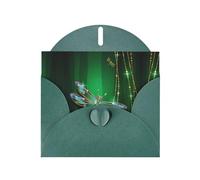Pearl Paper Jewel Dragonfly Printed Greeting Card With Envelope,Blank Inside For Birthday,Christmas, All Occasions,6x4 Inch