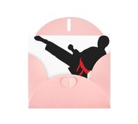 Pearl Paper Karate Boy Vector Changeable Belt Color Printed Greeting Card With Envelope,Blank Inside For Birthday,Christmas, All Occasions,6x4 Inch
