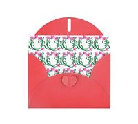 Pearl Paper Lotus Flower Namaste Printed Greeting Card With Envelope,Blank Inside For Birthday,Christmas, All Occasions,6x4 Inch