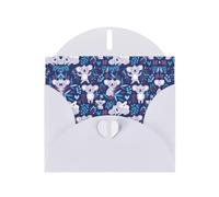 Pearl Paper Lovely Koala Printed Greeting Card With Envelope,Blank Inside For Birthday,Christmas, All Occasions,6x4 Inch