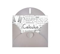 Pearl Paper Math Geometry G alculus Printed Greeting Card With Envelope,Blank Inside For Birthday,Christmas, All Occasions,6x4 Inch