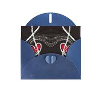 Pearl Paper Music Symbols Love Printed Greeting Card With Envelope,Blank Inside For Birthday,Christmas, All Occasions,6x4 Inch