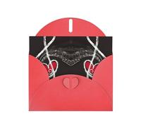 Pearl Paper Music Symbols Love Printed Greeting Card With Envelope,Blank Inside For Birthday,Christmas, All Occasions,6x4 Inch