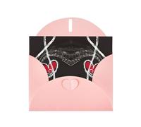 Pearl Paper Music Symbols Love Printed Greeting Card With Envelope,Blank Inside For Birthday,Christmas, All Occasions,6x4 Inch