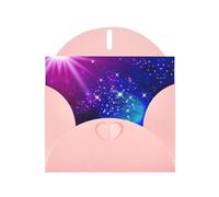 Pearl Paper Mysterious Stars Printed Greeting Card With Envelope,Blank Inside For Birthday,Christmas, All Occasions,6x4 Inch