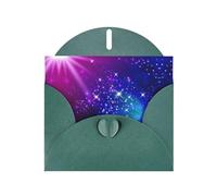 Pearl Paper Mysterious Stars Printed Greeting Card With Envelope,Blank Inside For Birthday,Christmas, All Occasions,6x4 Inch