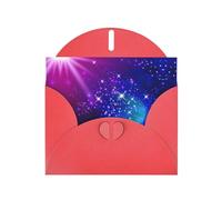 Pearl Paper Mysterious Stars Printed Greeting Card With Envelope,Blank Inside For Birthday,Christmas, All Occasions,6x4 Inch