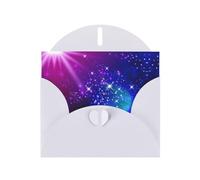 Pearl Paper Mysterious Stars Printed Greeting Card With Envelope,Blank Inside For Birthday,Christmas, All Occasions,6x4 Inch