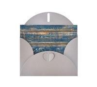 Pearl Paper Old Wooden Starfish Summer Printed Greeting Card With Envelope,Blank Inside For Birthday,Christmas, All Occasions,6x4 Inch