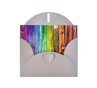 Pearl Paper Paint Wooden Boards Printed Greeting Card With Envelope,Blank Inside For Birthday,Christmas, All Occasions,6x4 Inch