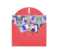 Pearl Paper Pansy Perfection Printed Greeting Card With Envelope,Blank Inside For Birthday,Christmas, All Occasions,6x4 Inch