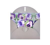 Pearl Paper Pansy Perfection Printed Greeting Card With Envelope,Blank Inside For Birthday,Christmas, All Occasions,6x4 Inch