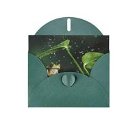 Pearl Paper Peace Tree Frog Printed Greeting Card With Envelope,Blank Inside For Birthday,Christmas, All Occasions,6x4 Inch