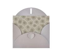 Pearl Paper Petoskey Stone Printed Greeting Card With Envelope,Blank Inside For Birthday,Christmas, All Occasions,6x4 Inch