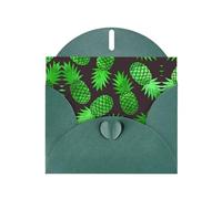 Pearl Paper Pineapple Art Printed Greeting Card With Envelope,Blank Inside For Birthday,Christmas, All Occasions,6x4 Inch