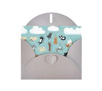 Pearl Paper Raining Cats & Dogs Printed Greeting Card With Envelope,Blank Inside For Birthday,Christmas, All Occasions,6x4 Inch