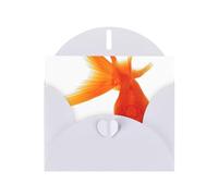 Pearl Paper Real Fish Printed Greeting Card With Envelope,Blank Inside For Birthday,Christmas, All Occasions,6x4 Inch