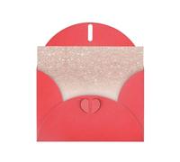 Pearl Paper Rose Gold Wallpaper Printed Greeting Card With Envelope,Blank Inside For Birthday,Christmas, All Occasions,6x4 Inch