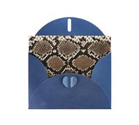 Pearl Paper Serpentine Pattern Printed Greeting Card With Envelope,Blank Inside For Birthday,Christmas, All Occasions,6x4 Inch