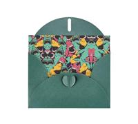 Pearl Paper Shark Pattern Printed Greeting Card With Envelope,Blank Inside For Birthday,Christmas, All Occasions,6x4 Inch