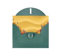 Pearl Paper Shells On The Beach Printed Greeting Card With Envelope,Blank Inside For Birthday,Christmas, All Occasions,6x4 Inch