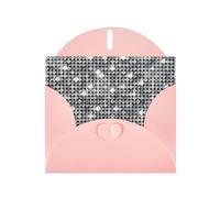 Pearl paper Silver Sequin Sparkle Pattern Print holiday greeting card for Birthday, Thanksgiving, Christmas, New Year