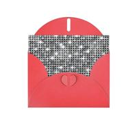 Pearl paper Silver Sequin Sparkle Pattern Print holiday greeting card for Birthday, Thanksgiving, Christmas, New Year