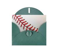 Pearl Paper Sport Ball Baseball Printed Greeting Card With Envelope,Blank Inside For Birthday,Christmas, All Occasions,6x4 Inch