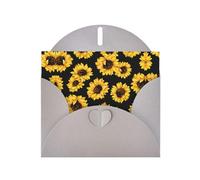 Pearl Paper Spring Sunflowers Retro Flowers Printed Greeting Card With Envelope,Blank Inside For Birthday,Christmas, All Occasions,6x4 Inch