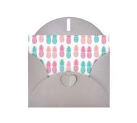 Pearl Paper Summer Pineapple Printed Greeting Card With Envelope,Blank Inside For Birthday,Christmas, All Occasions,6x4 Inch