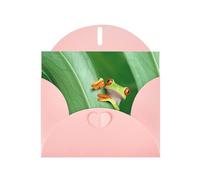 Pearl Paper Tree Frog Baby Printed Greeting Card With Envelope,Blank Inside For Birthday,Christmas, All Occasions,6x4 Inch