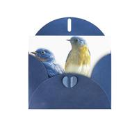 Pearl Paper Two Birds Printed Greeting Card With Envelope,Blank Inside For Birthday,Christmas, All Occasions,6x4 Inch