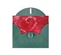 Pearl Paper Valentine Day Heart Flower Printed Greeting Card With Envelope,Blank Inside For Birthday,Christmas, All Occasions,6x4 Inch