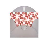 Pearl Paper Vector Design Target Printed Greeting Card With Envelope,Blank Inside For Birthday,Christmas, All Occasions,6x4 Inch