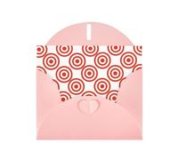 Pearl Paper Vector Design Target Printed Greeting Card With Envelope,Blank Inside For Birthday,Christmas, All Occasions,6x4 Inch