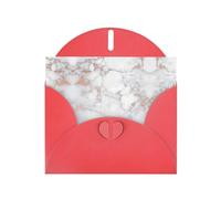 Pearl Paper White Marble Rose Gold Printed Greeting Card With Envelope,Blank Inside For Birthday,Christmas, All Occasions,6x4 Inch