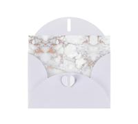 Pearl Paper White Marble Rose Gold Printed Greeting Card With Envelope,Blank Inside For Birthday,Christmas, All Occasions,6x4 Inch