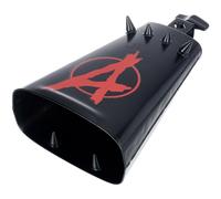 Pearl PCB-20 Anarchy Cowbell - 4 Inch Size - Cold Rolled Steel Material - Spiked Finish - Loud and Sharp Sound - Mountable on 3/8 Inch Rod