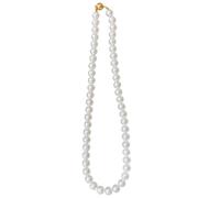 Pearl Pendant With Adsorptive Clasp, 17.7 In, Women'S White Pearl Necklace, 8 Mm, Fine Jewelry For Weddings And Dates