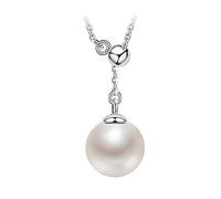 pearl pendants adjustble necklace chokers gnpearl 8-9mm round natural freshwater chains